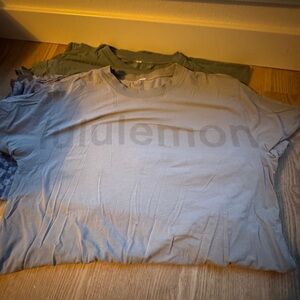 lululemon logo blue all yours tee
